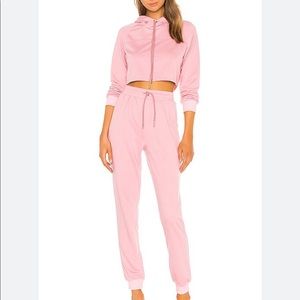 Revolve Pink Sweatpant Set